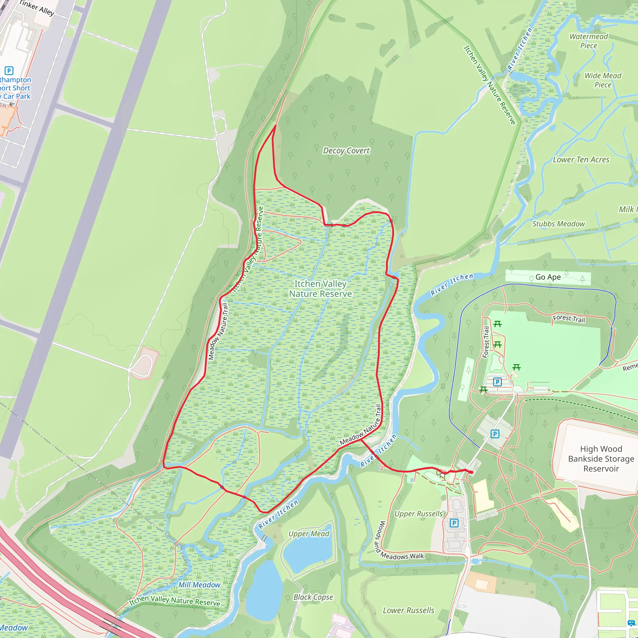Meadow Nature Trail mobile static map