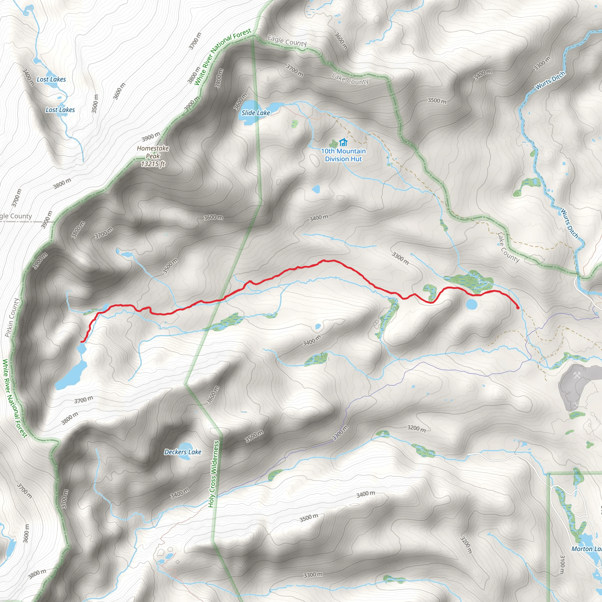 West Tennessee Lakes via Forest Route mobile static map