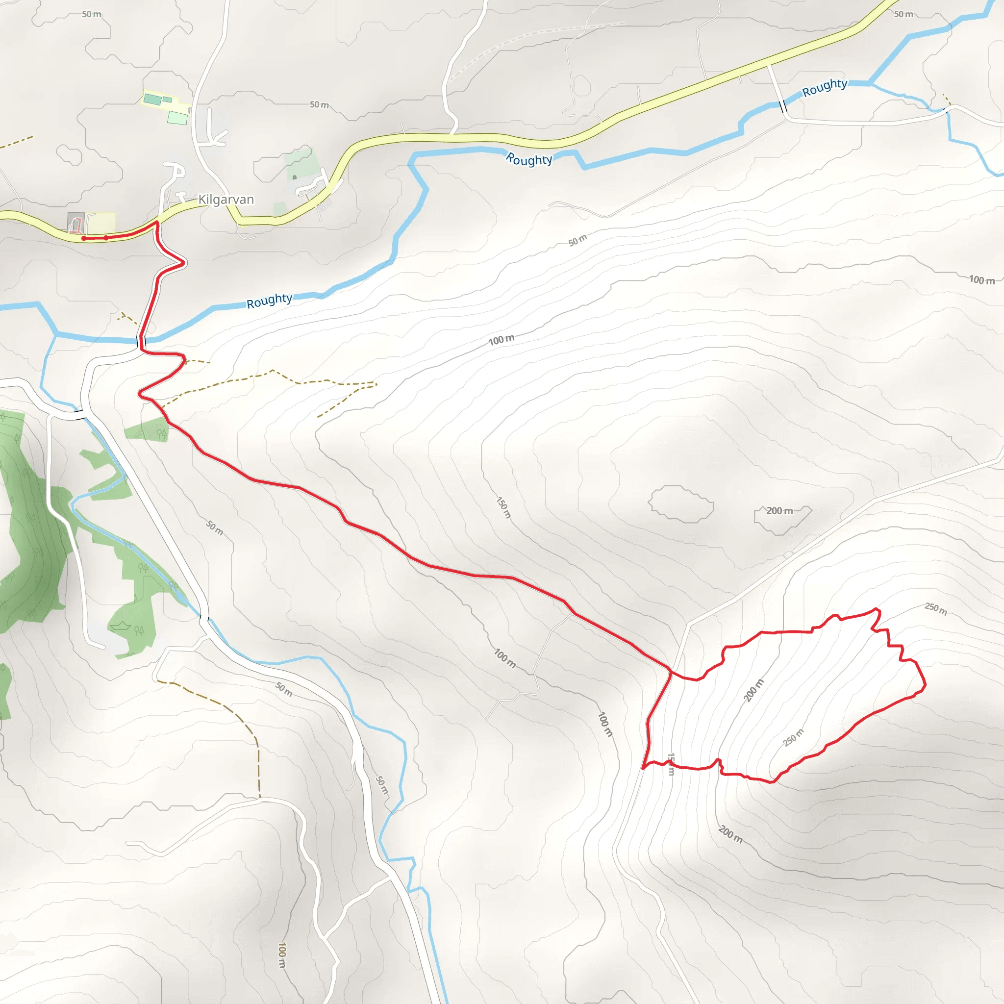 Kilbanow Mountain Loop mobile static map