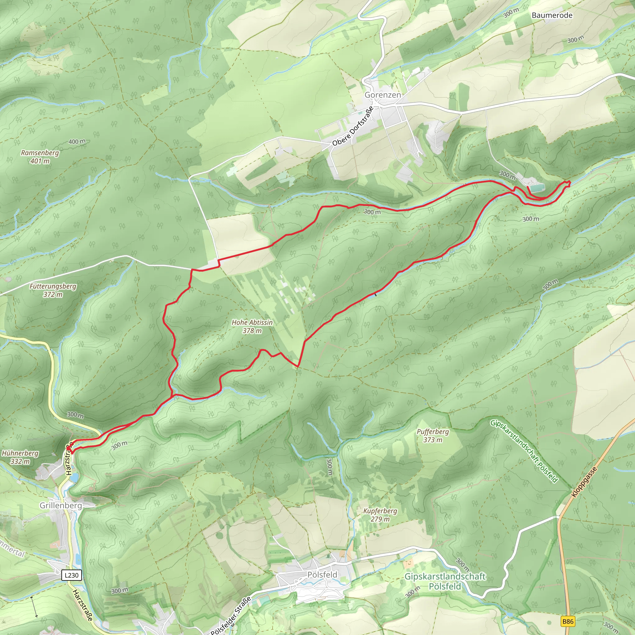 Knochenbach via Hagenbachweg mobile static map