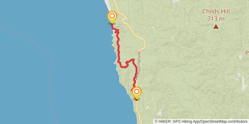Coastal Trail - Last Chance Section stage 2 Map