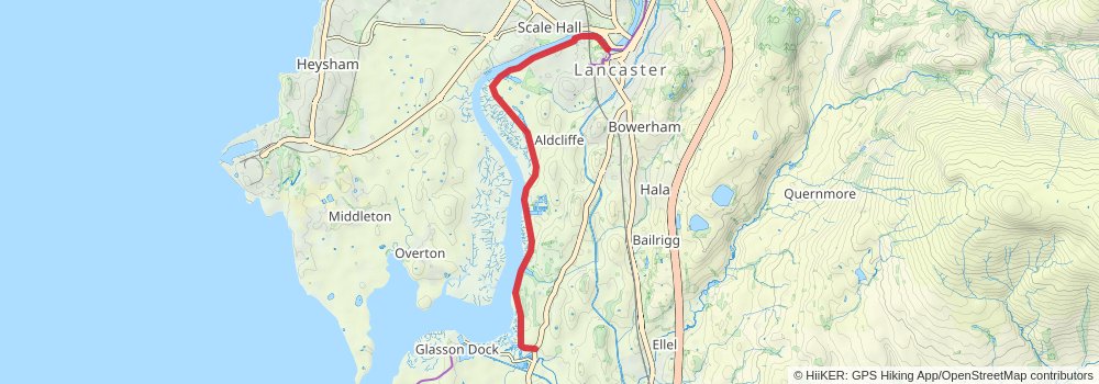 Lune Estuary Footpath stage 2 Map