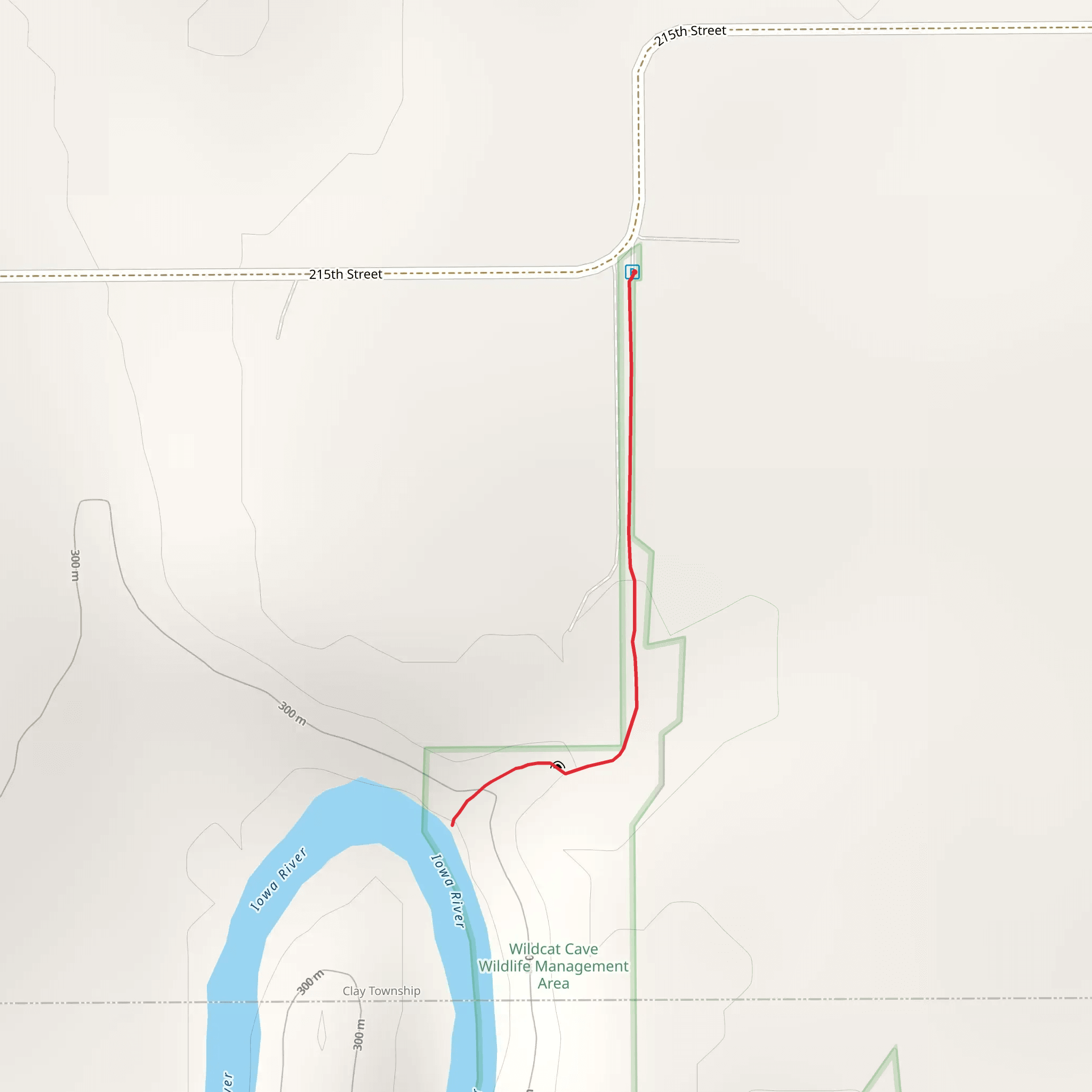 Iowa River View Trail mobile static map