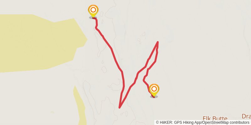 Ultra Pedestrian North Loop stage 129 Map