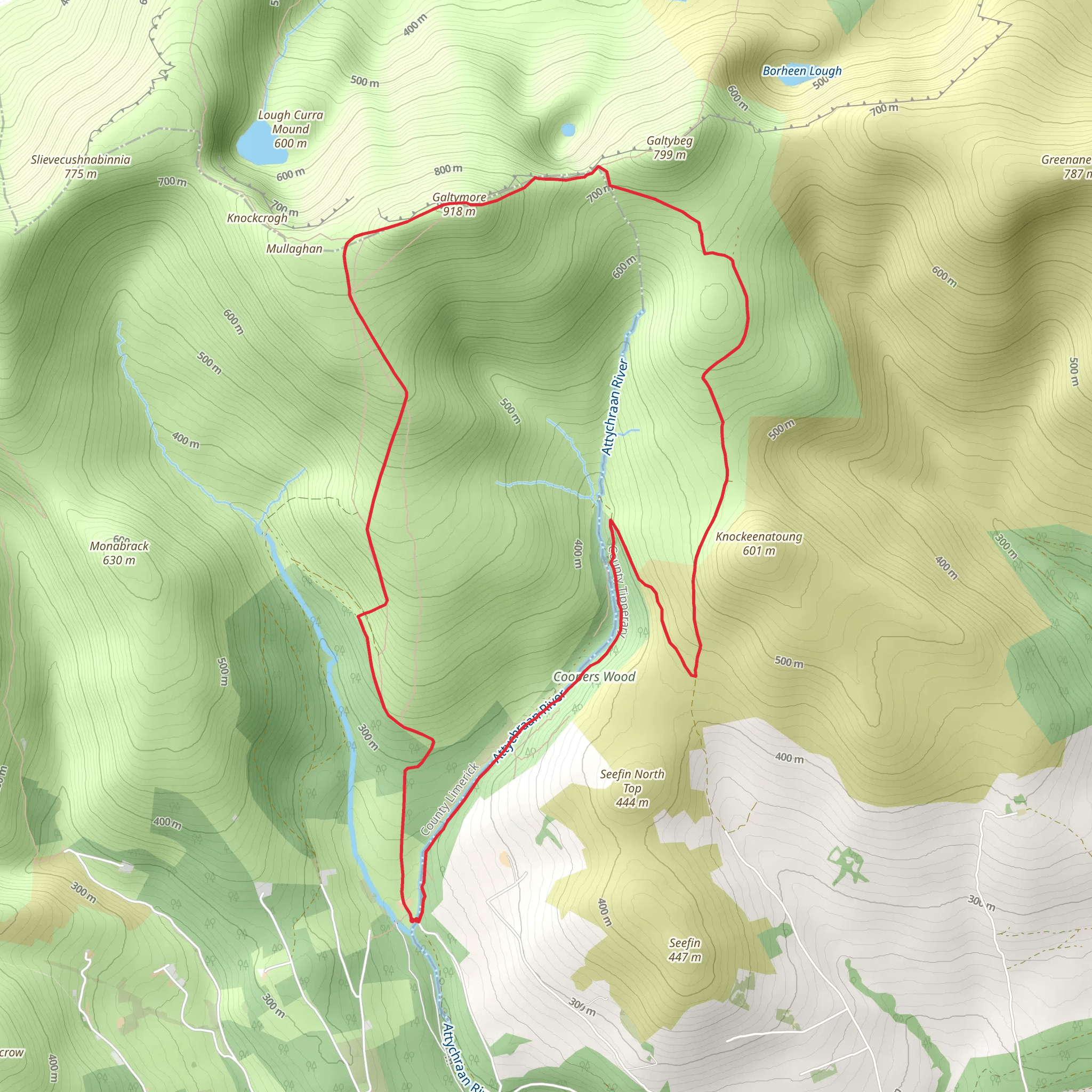 Galtymore from Kings Yard mobile static map