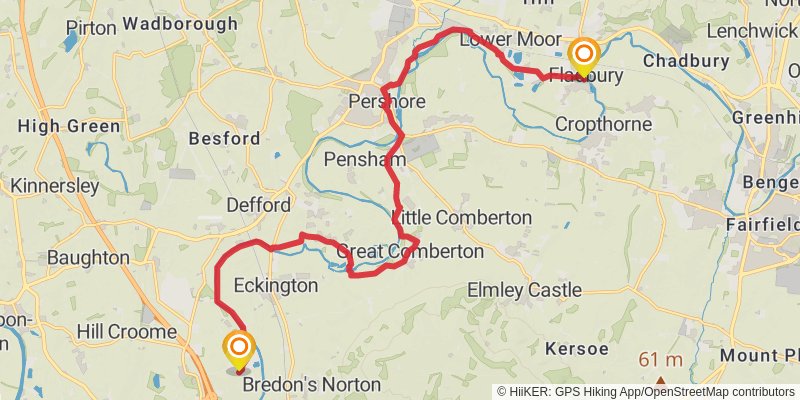 Shakespeare's Avon Way stage 7 Map