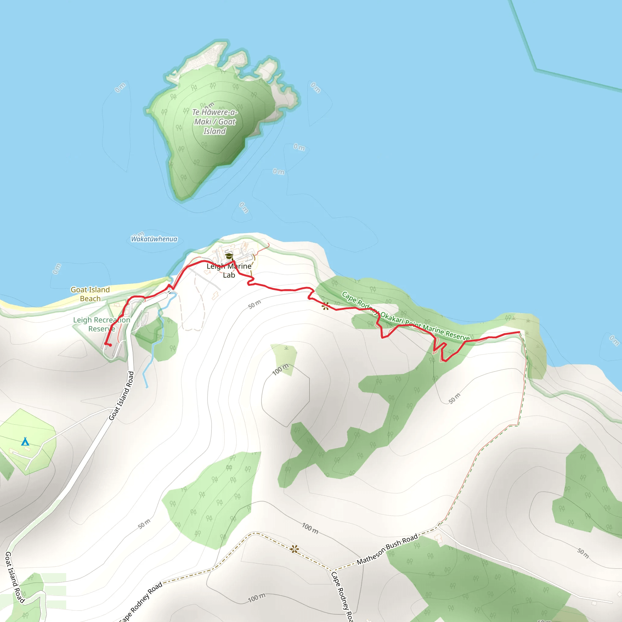 Goat Island Lookout Walk mobile static map