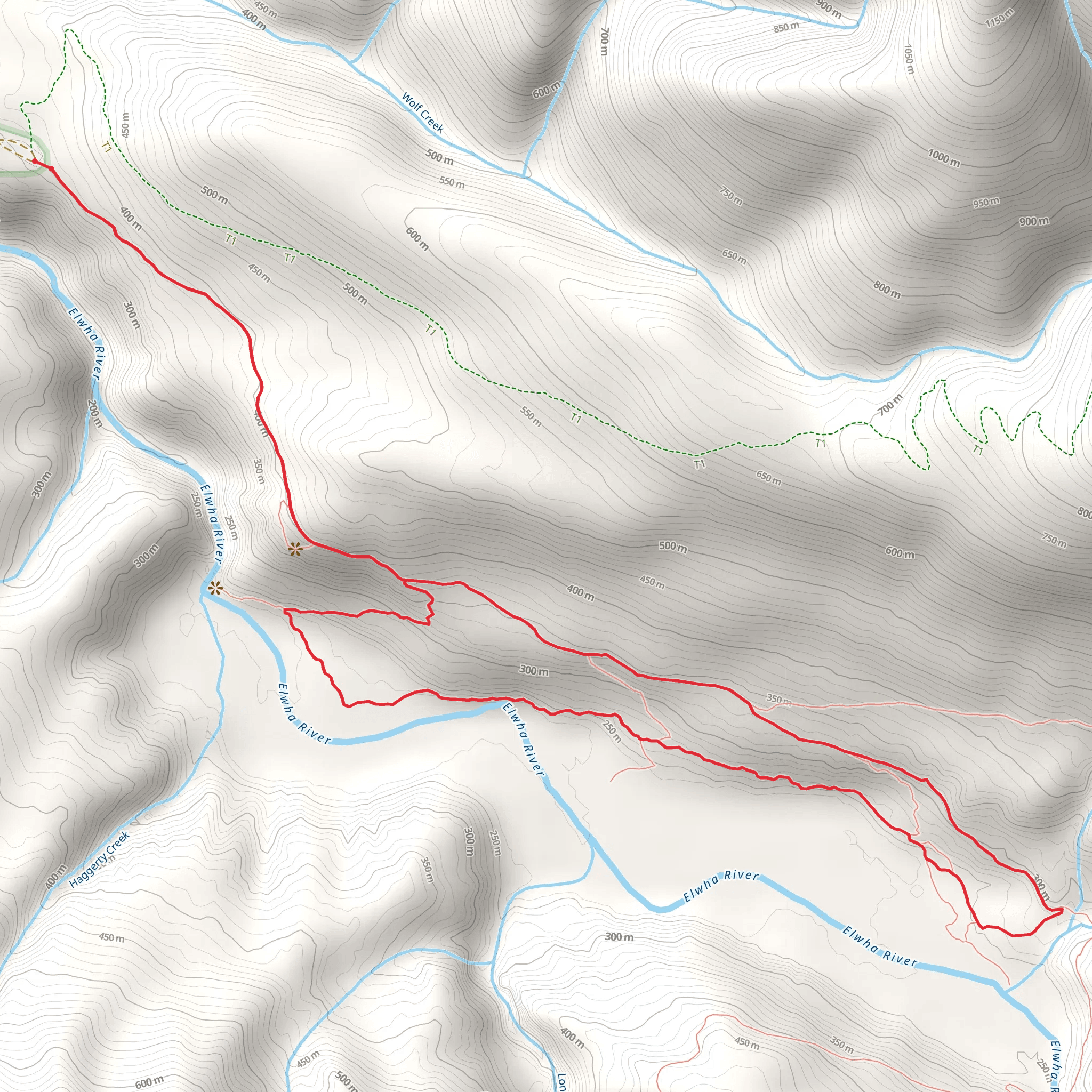 Geyser Valley via Humes Ranch Loop Trail mobile static map