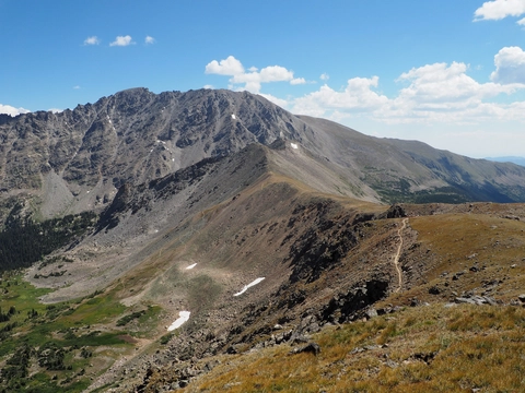 An image depicting the trail Caribou Pass Trail and its surrounding area.