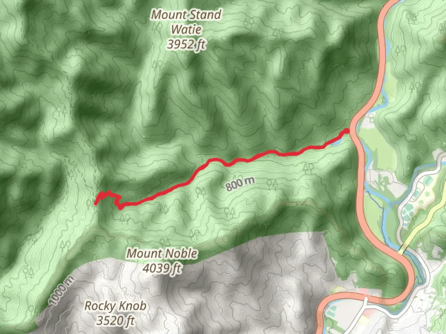 An image depicting the trail Mingus Creek Short Trail and its surrounding area.