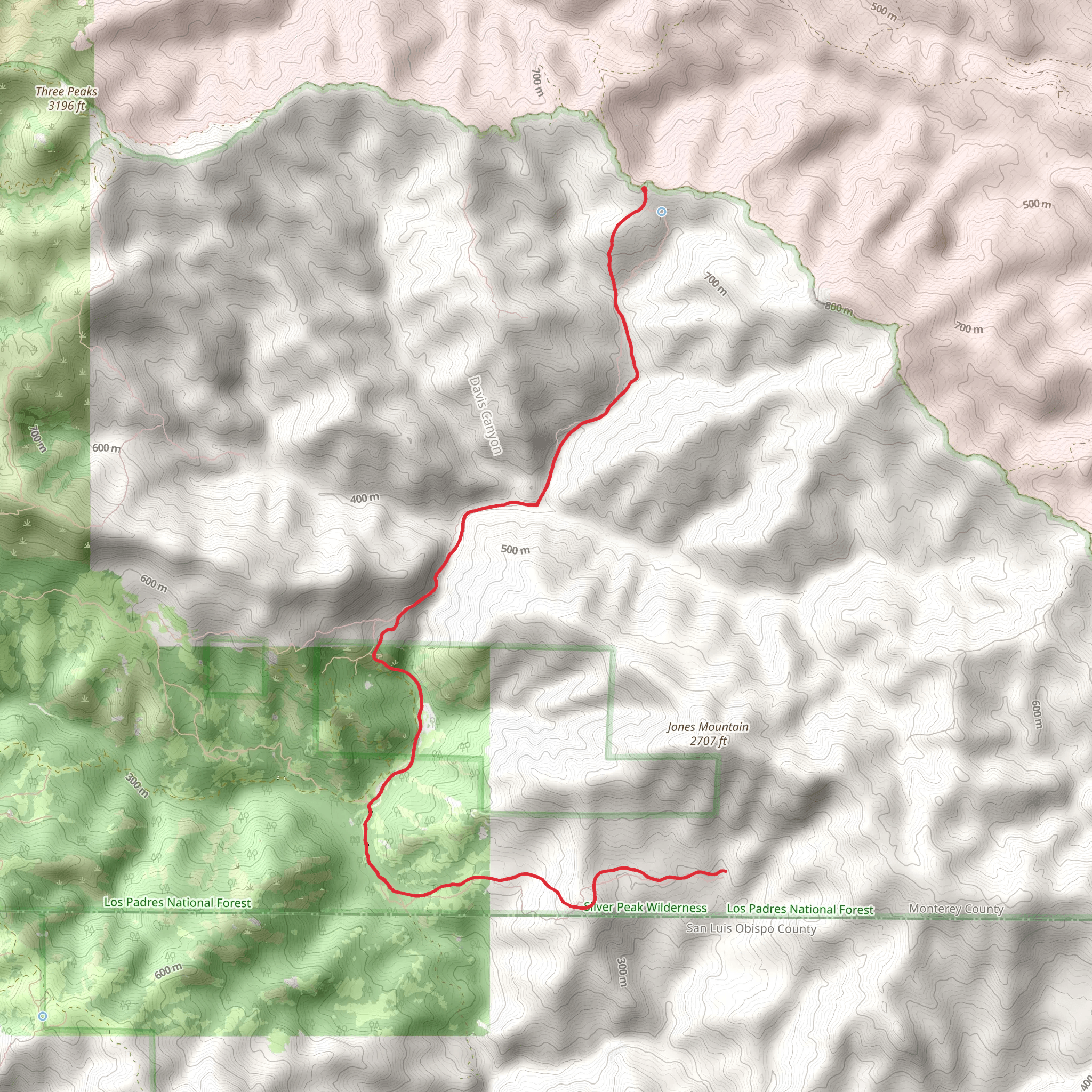 Lottie Potrero Trail mobile static map