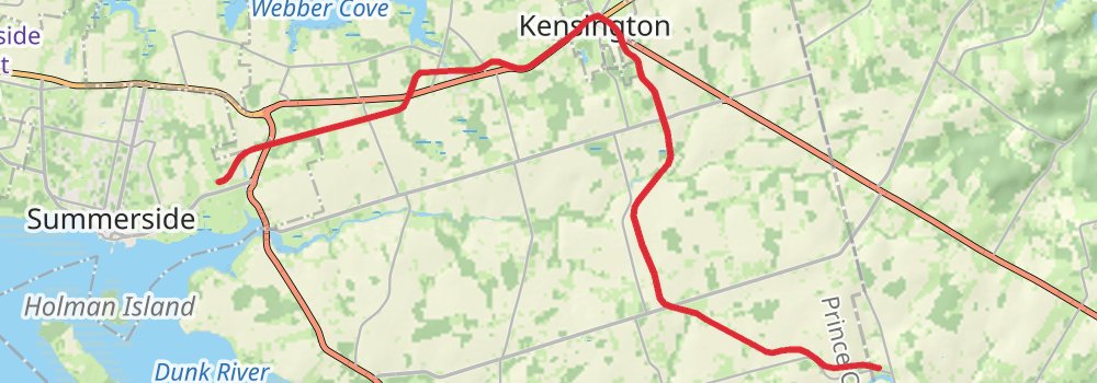 Confederation Trail stage 6 Map