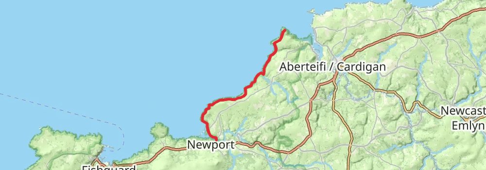 Wales Coast Path stage 40 Map