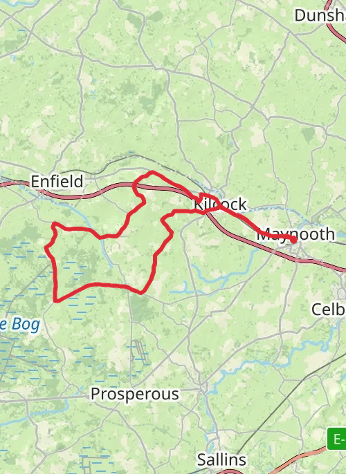 County Kildare Cycling mobile static map
