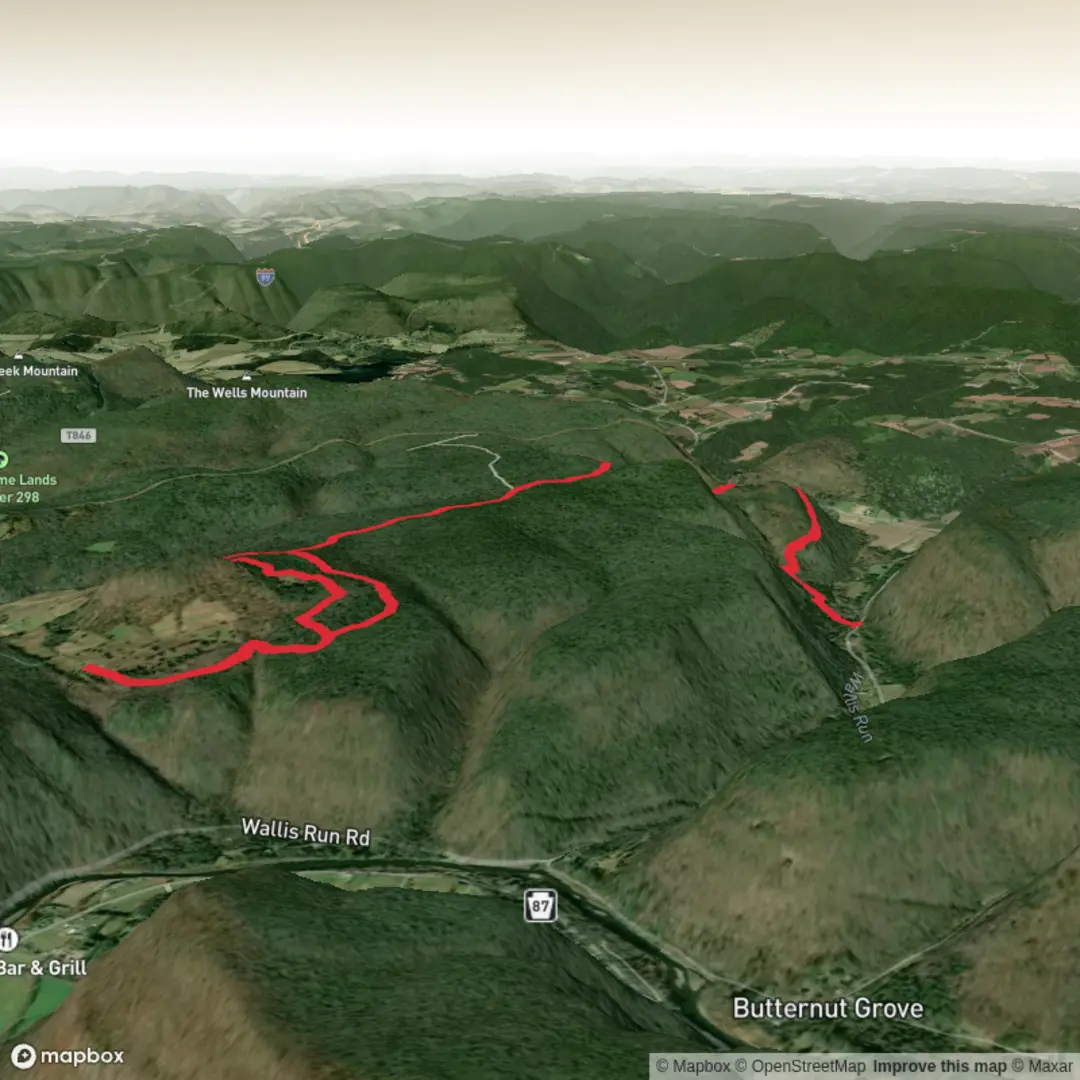 An image depicting the trail Cheryl's Trail and its surrounding area.