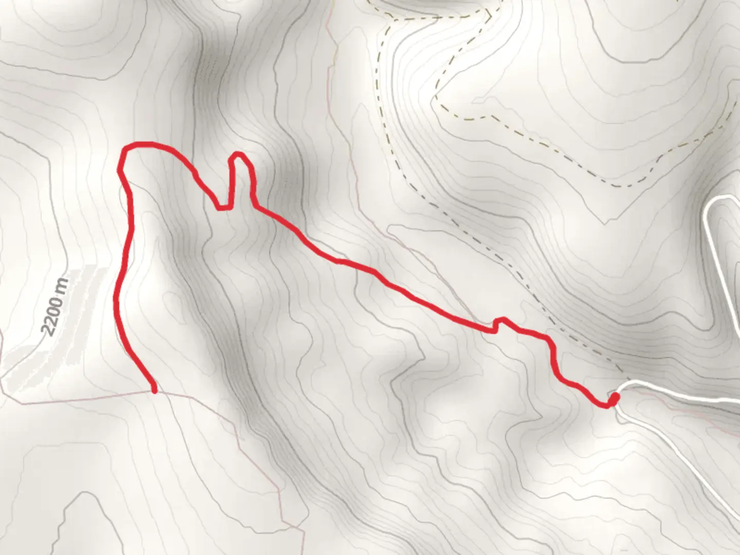 An image depicting the trail Hanan-bear Creek Intertie Trail and its surrounding area.