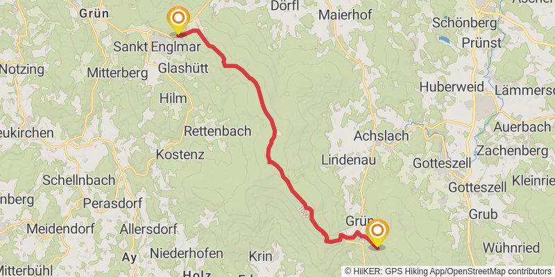 Goldsteig stage 31 Map