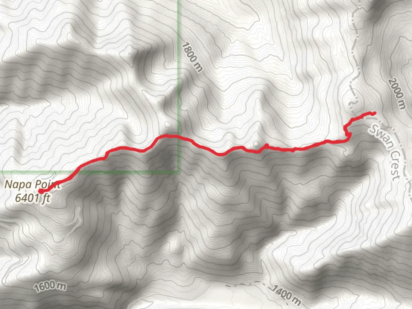 An image depicting the trail Napa Lookout Trail and its surrounding area.