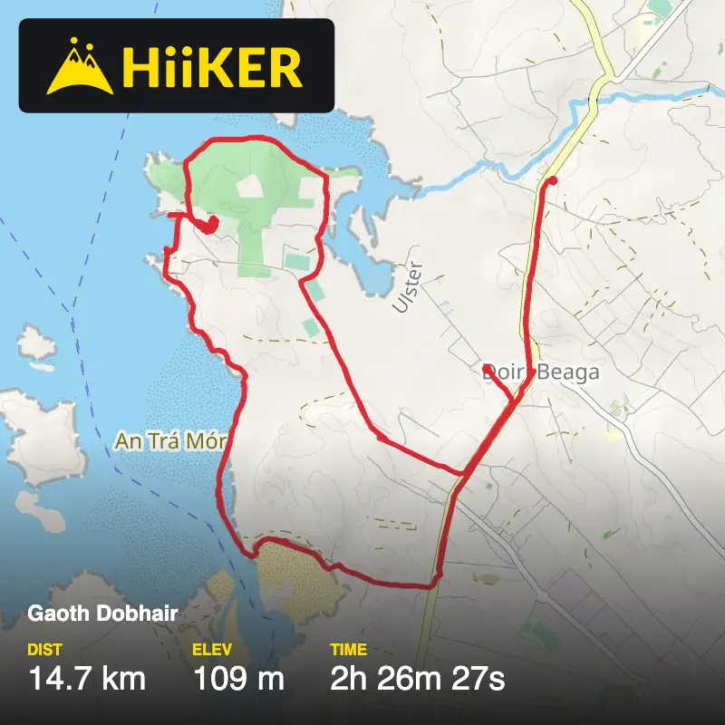 A map preview of the recording Gaoth Dobhair .