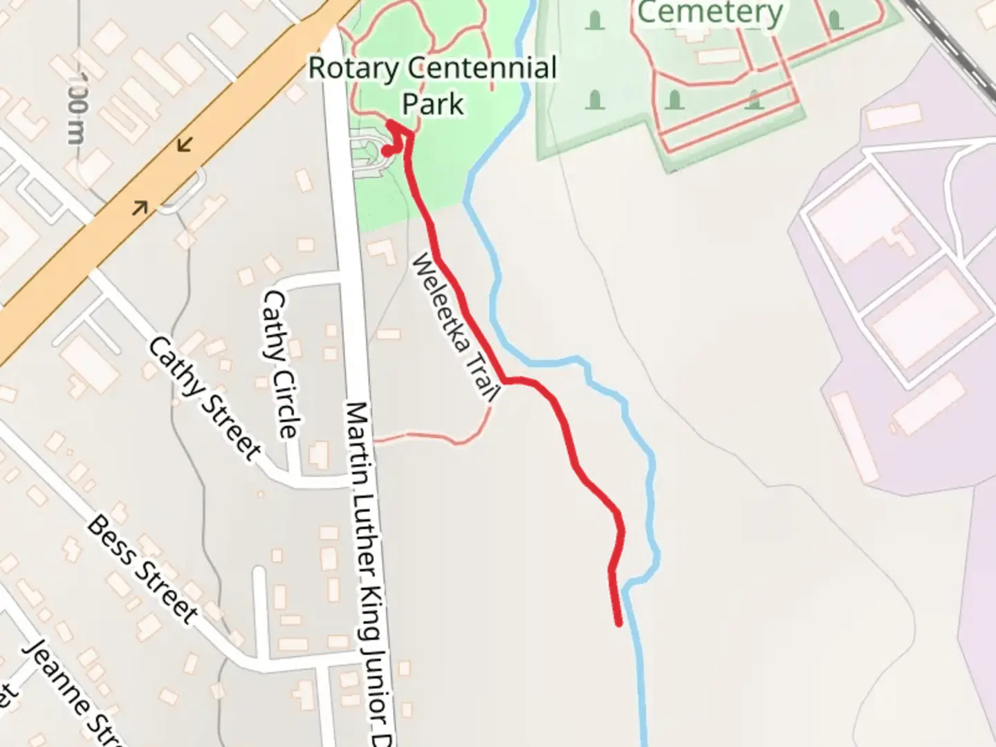 An image depicting the trail Big Indian Creek and its surrounding area.