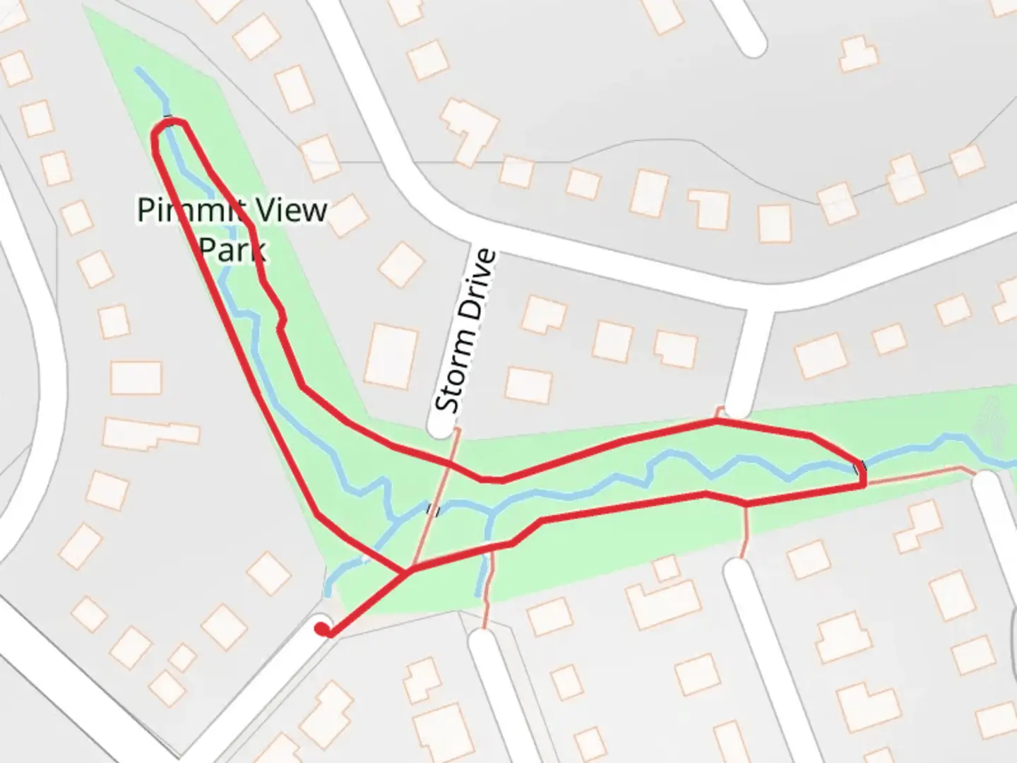 An image depicting the trail Pimmit View Park Loop and its surrounding area.