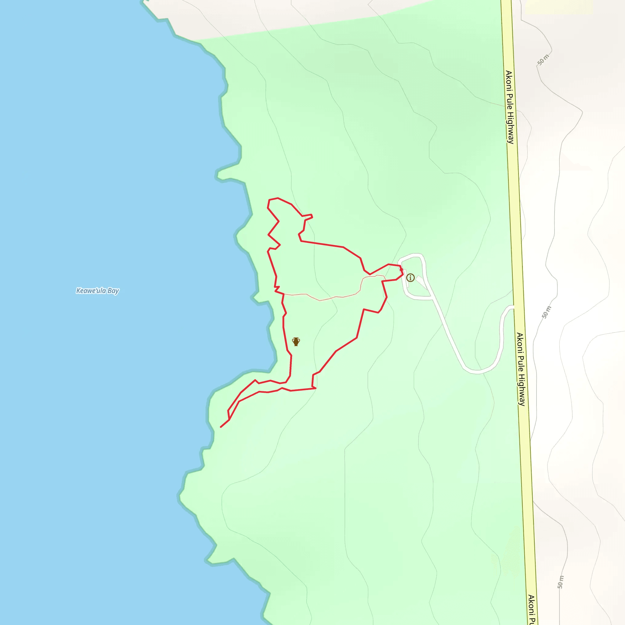 Akoni Pule Highway Loop mobile static map