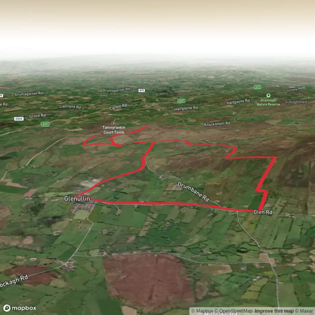 An image depicting the trail Drumbane Waymarked Trail and its surrounding area.