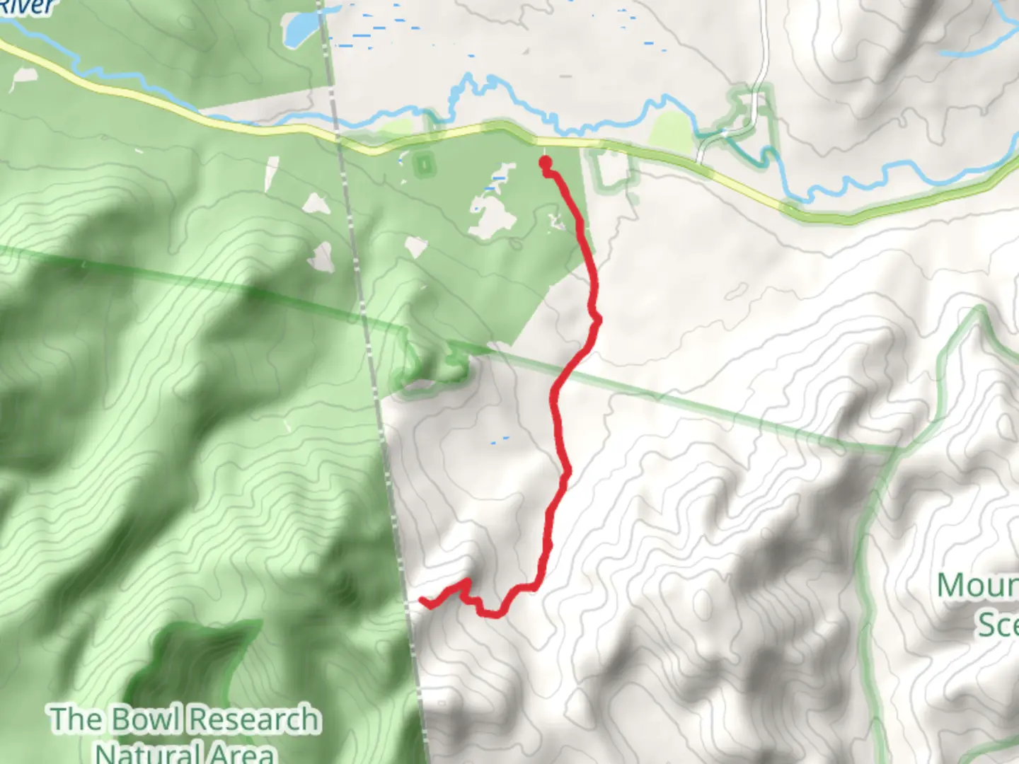 An image depicting the trail Square Ledge Trail and its surrounding area.