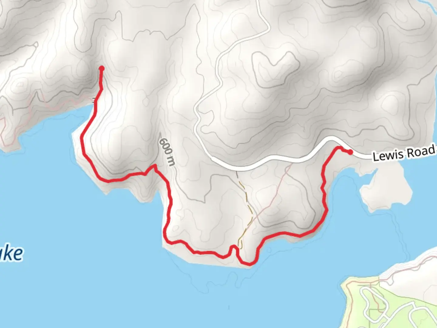 An image depicting the trail Rogue River Trail - Short from Lewi Road and its surrounding area.