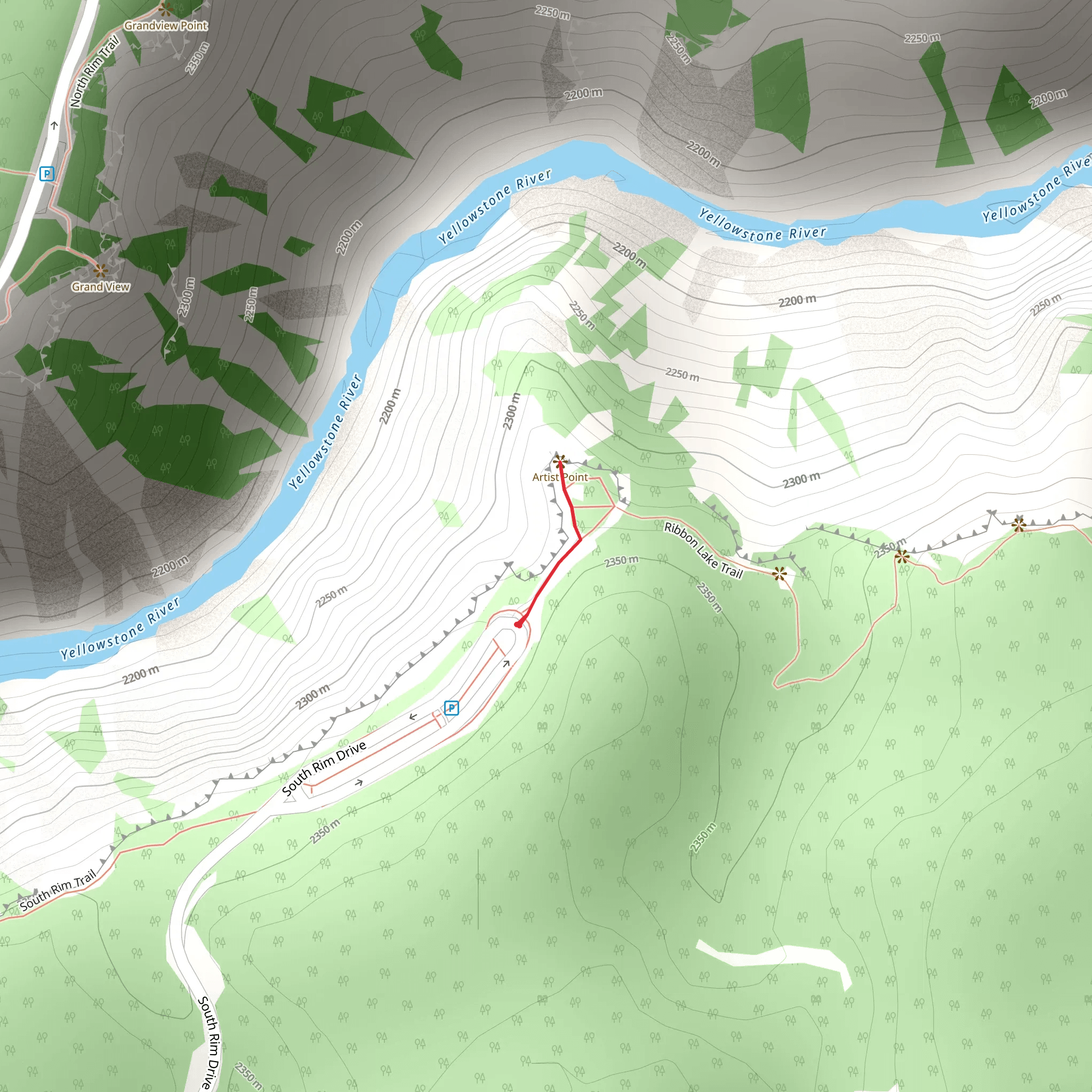 Artist Point mobile static map