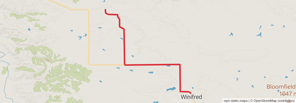 American Perimeter Trail - Rocky Mountains Primary stage 36 Map