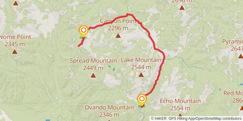 Omar Mountain via Dwight Creek and North Fork Trail stage 4 Map