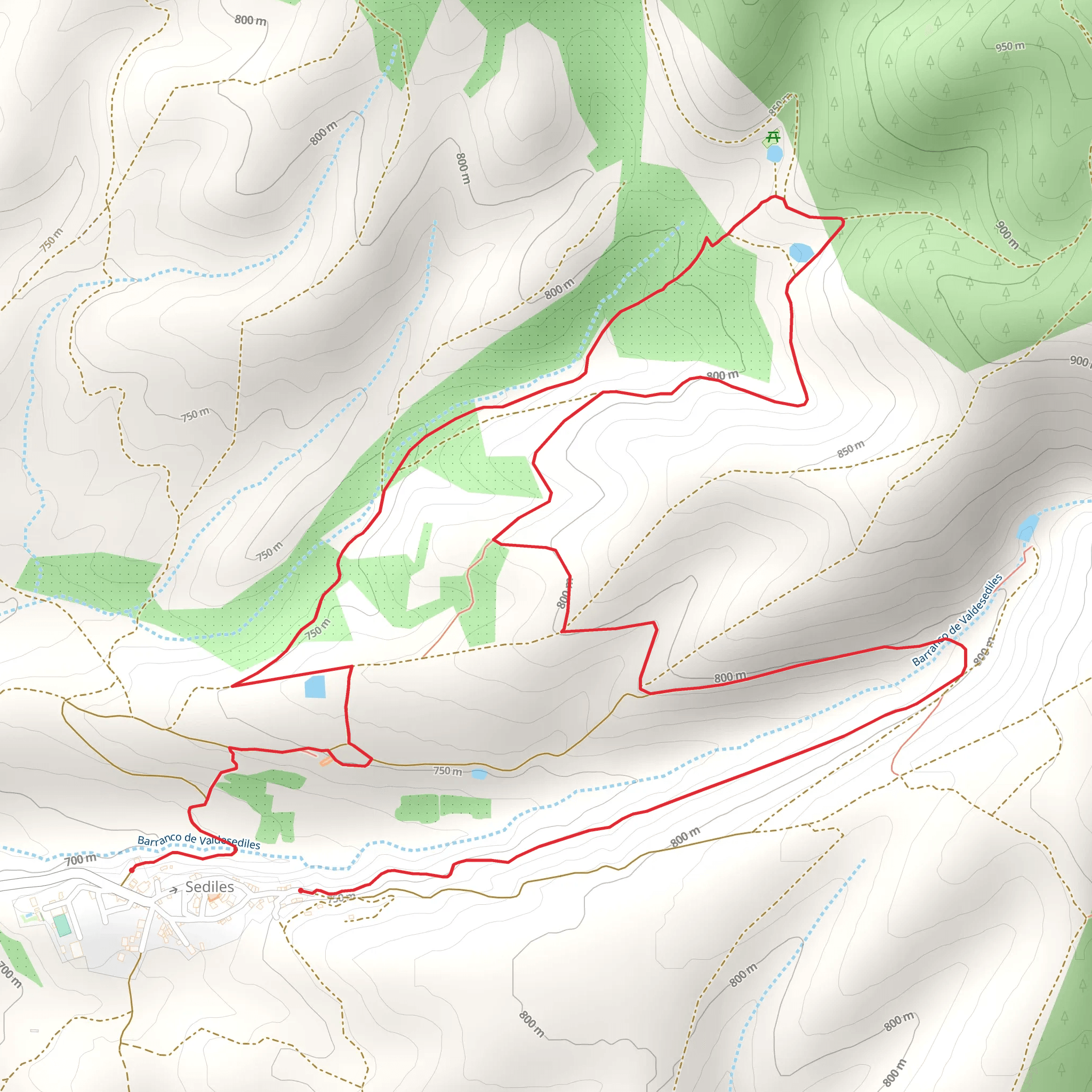 Route of the Rafts of Sediles SL Z 16 mobile static map