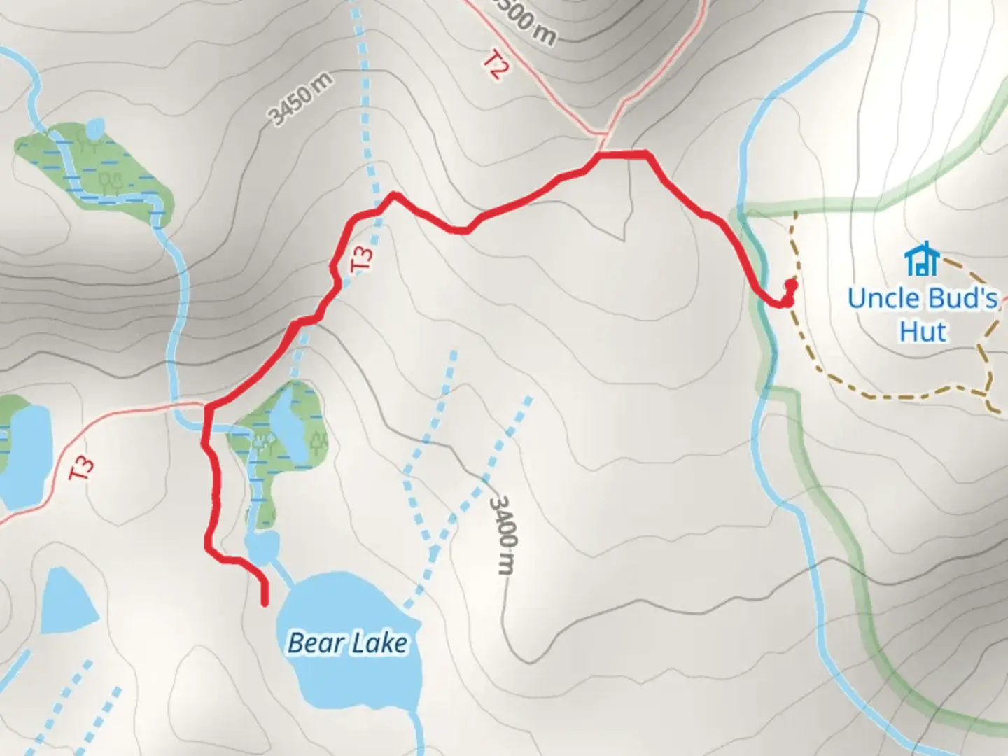 An image depicting the trail Bear Lake and Colorado Trail and its surrounding area.