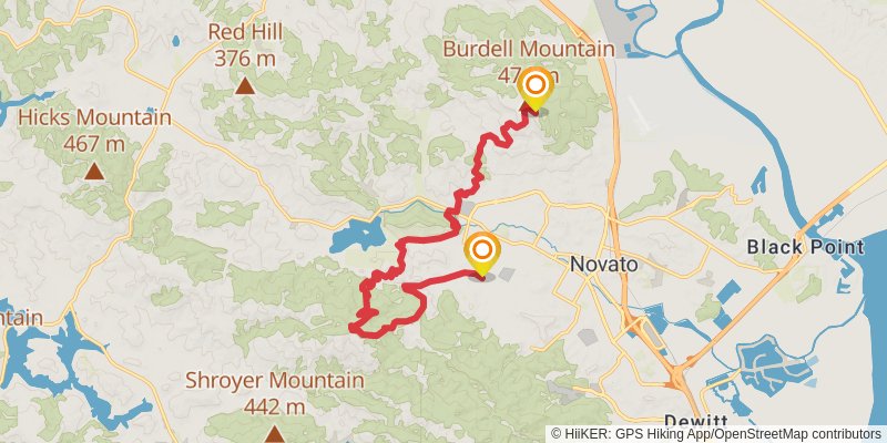 Bay Area Ridge Trail stage 7 Map
