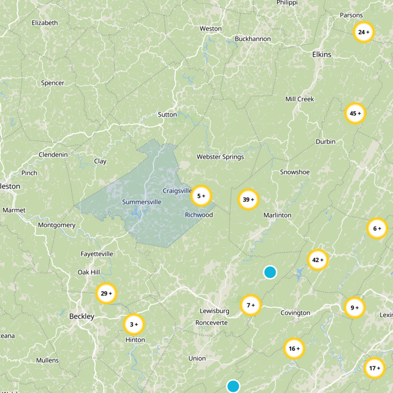 Nicholas County Static Map