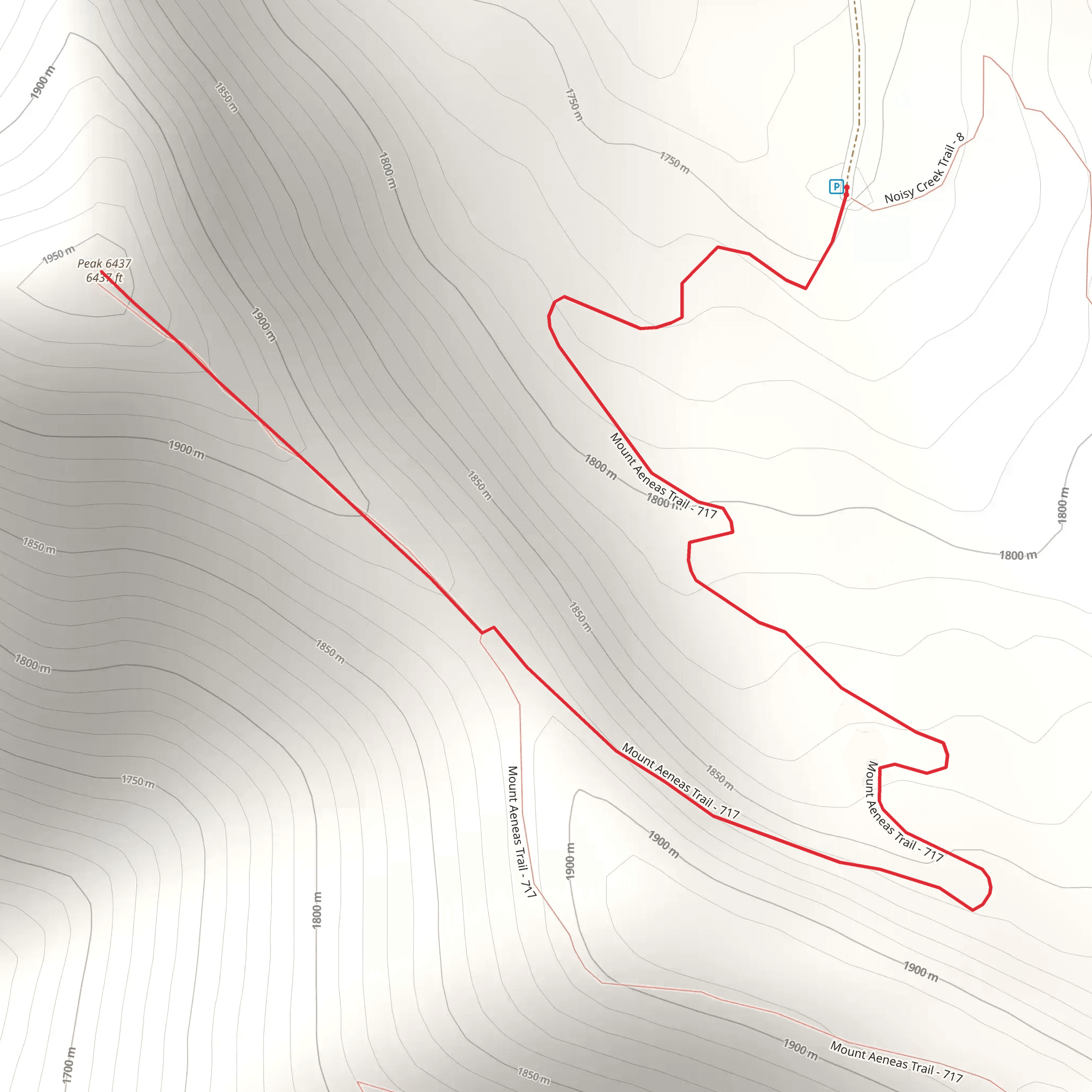 Jewel Basin Road mobile static map