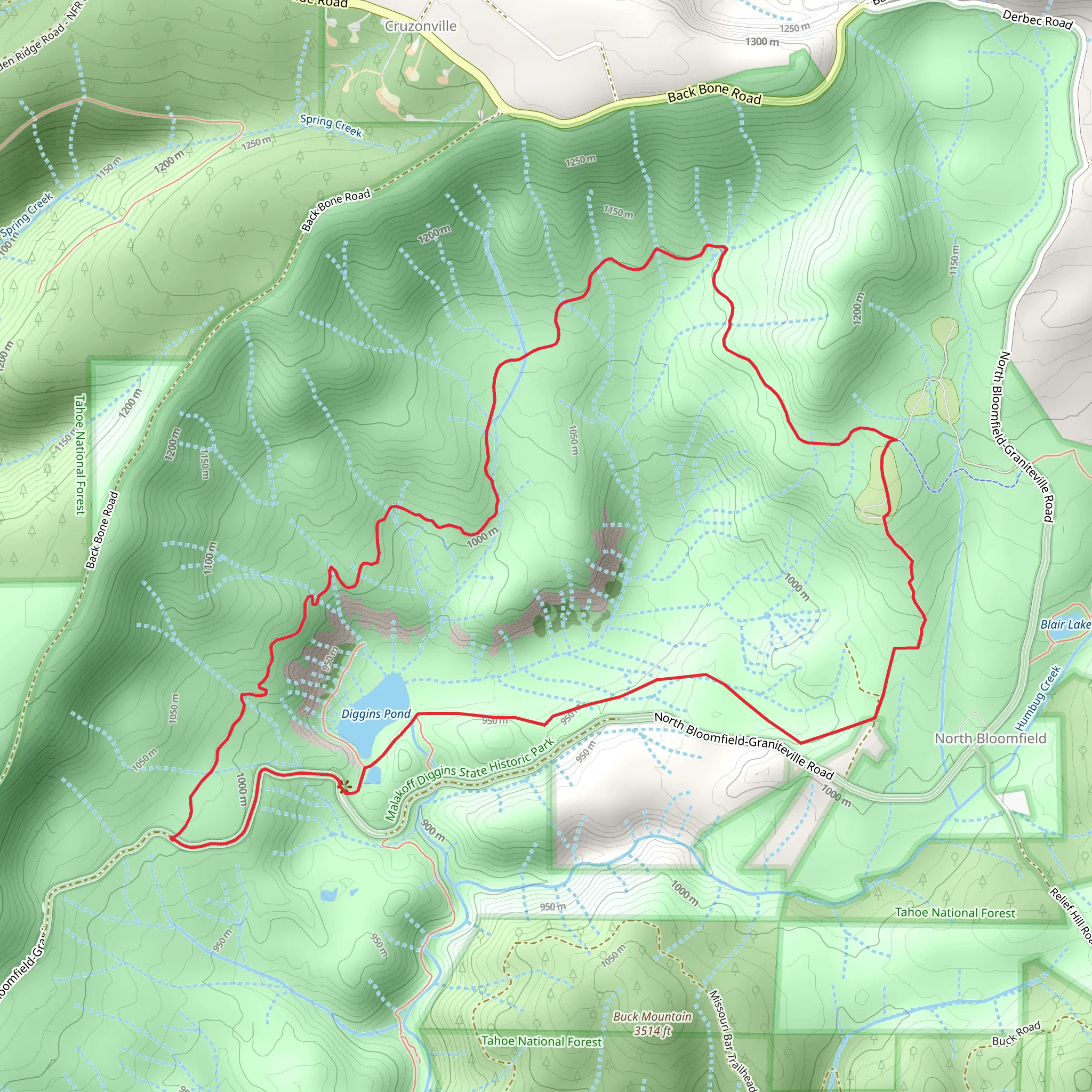 Chute Hill Group Campground via Rim Trail mobile static map