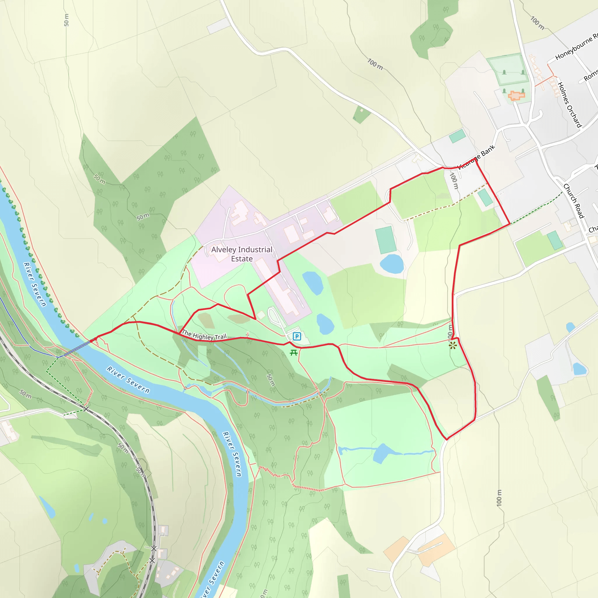 Severn Valley Country Park mobile static map