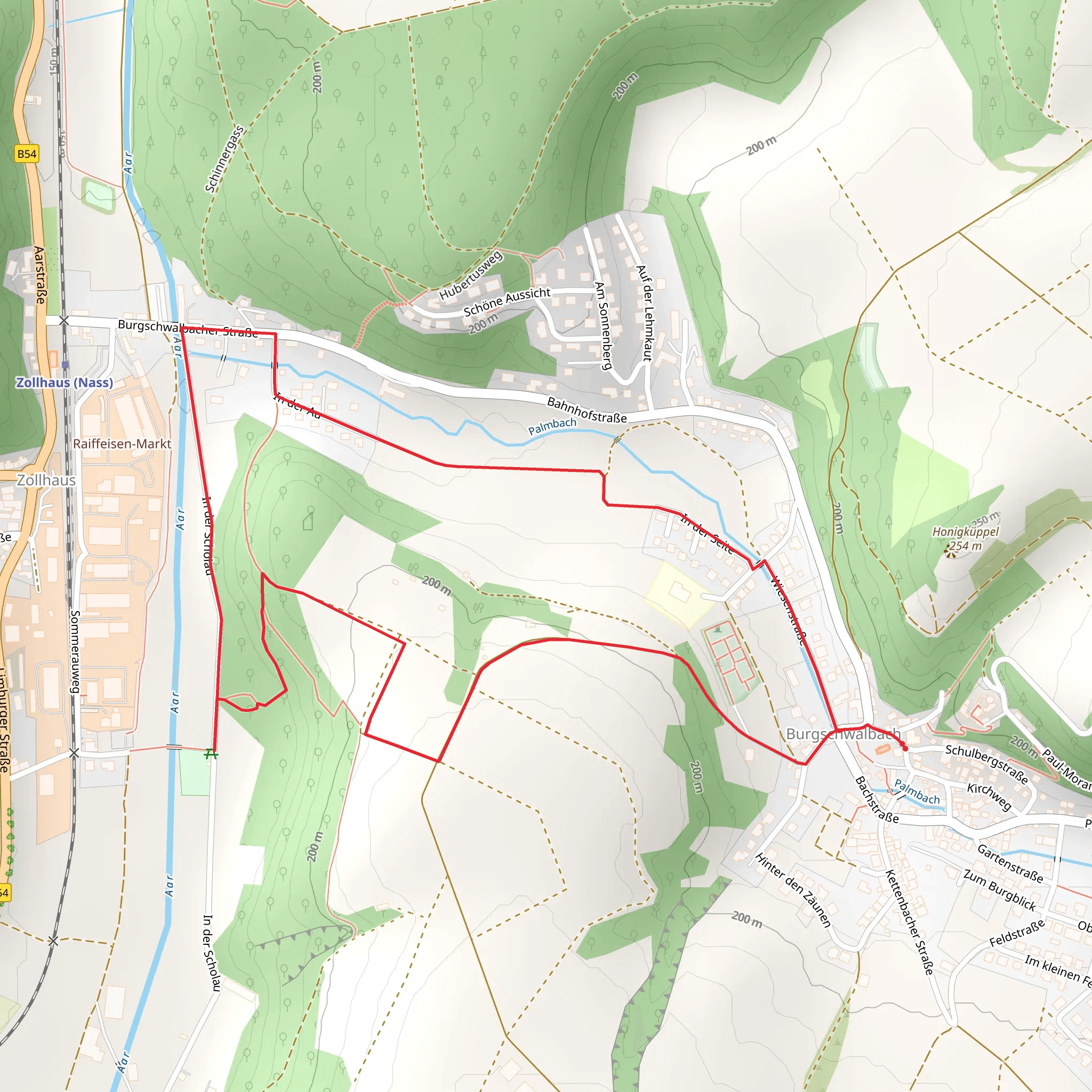 Römerquelle and Vorort Loop mobile static map