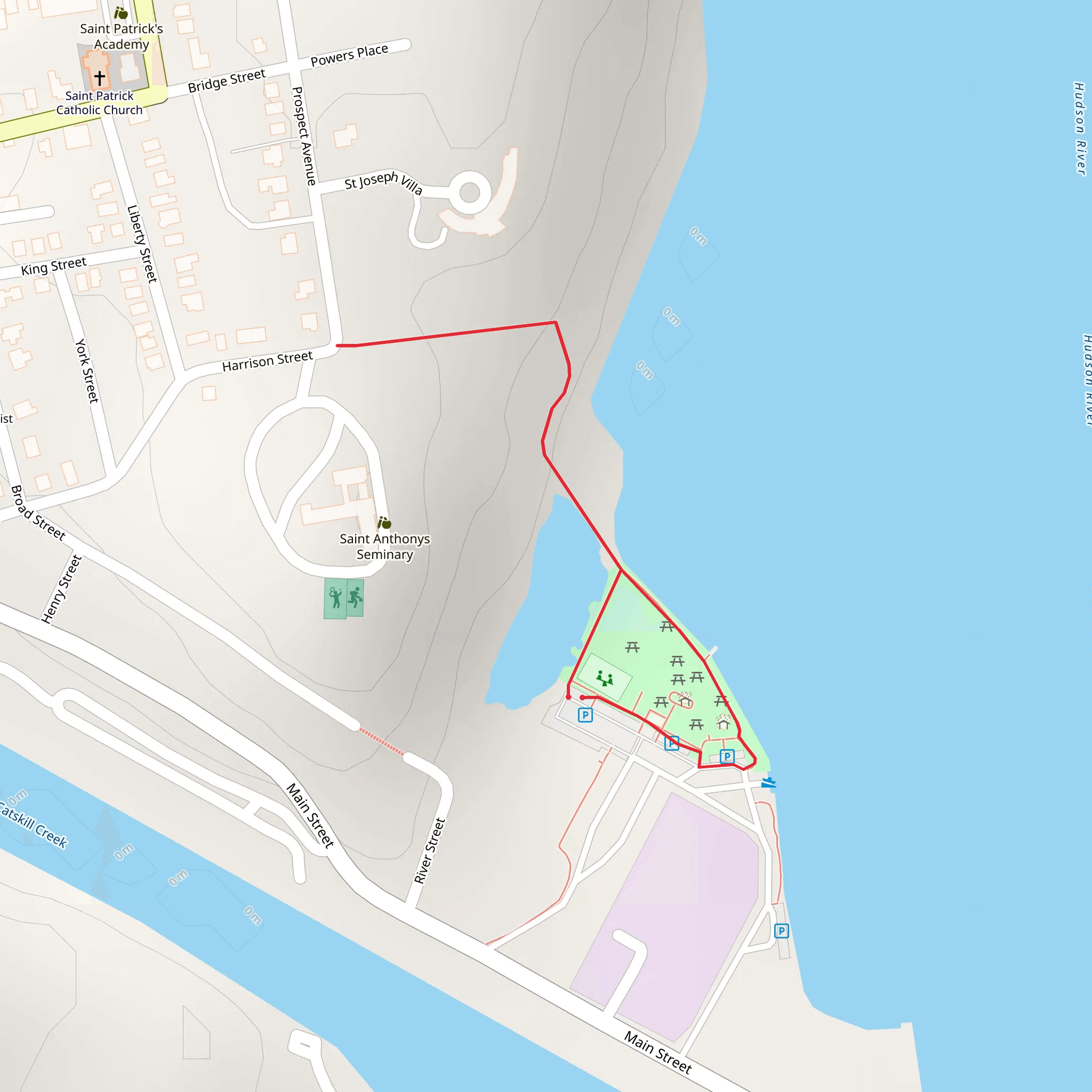 Dutchmens Landing Park Trail mobile static map