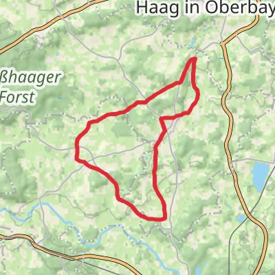 Albaching and Rechtmehring Loop mobile static map