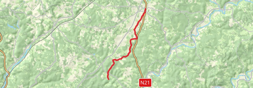 Camino Strasbourg-Saint Jean Pied de Port via Vézelay stage 55 Map