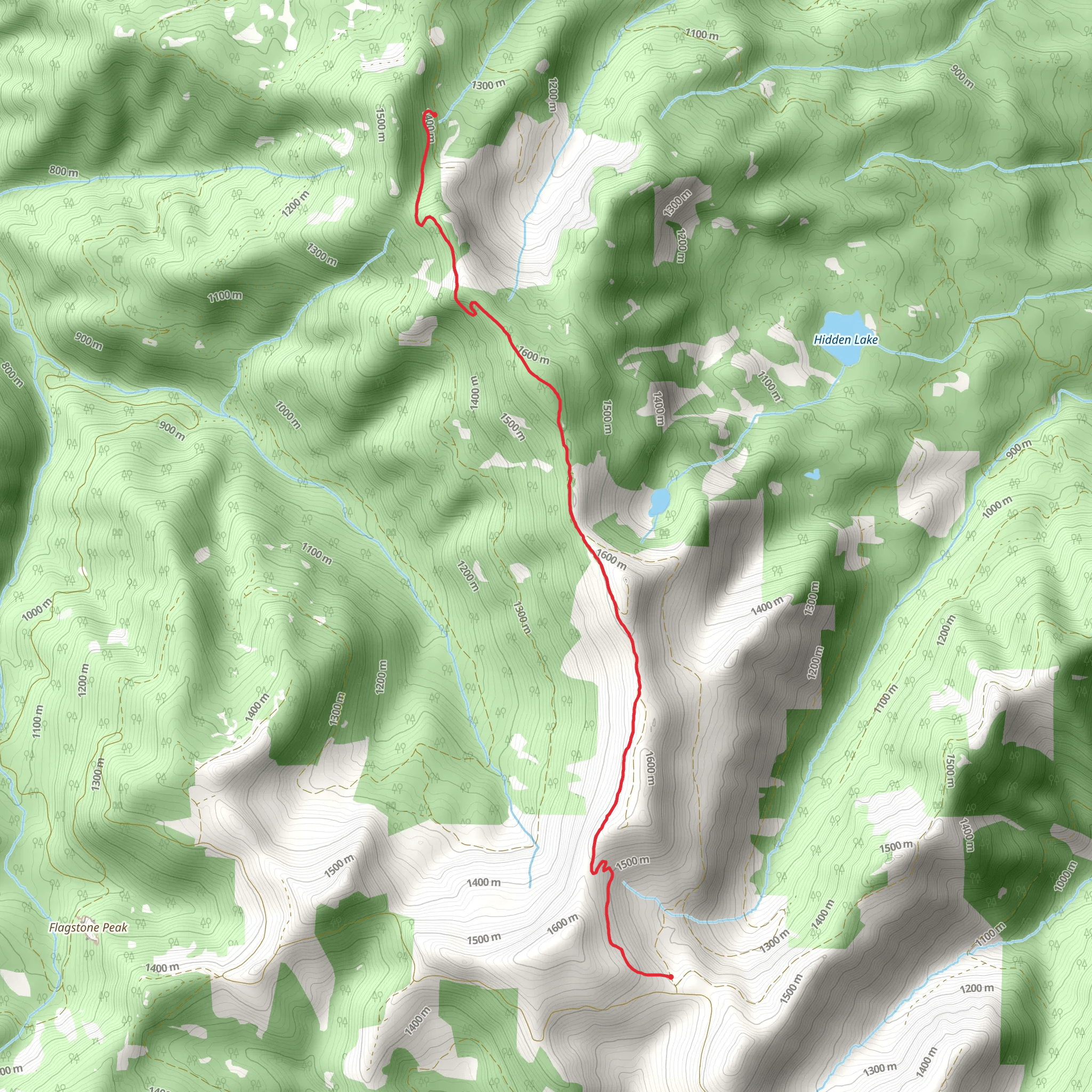 Indian Ridge Trail mobile static map