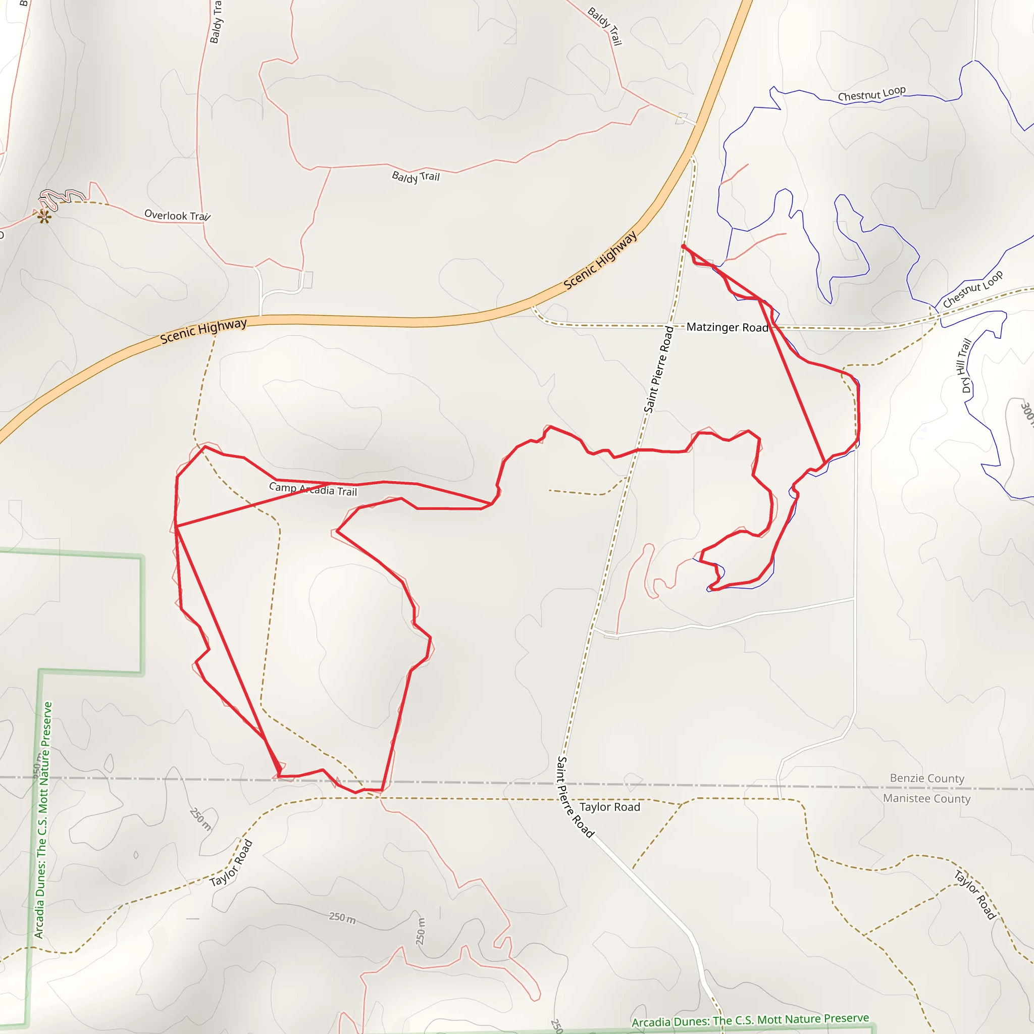 Saint Pierre Road Loop mobile static map