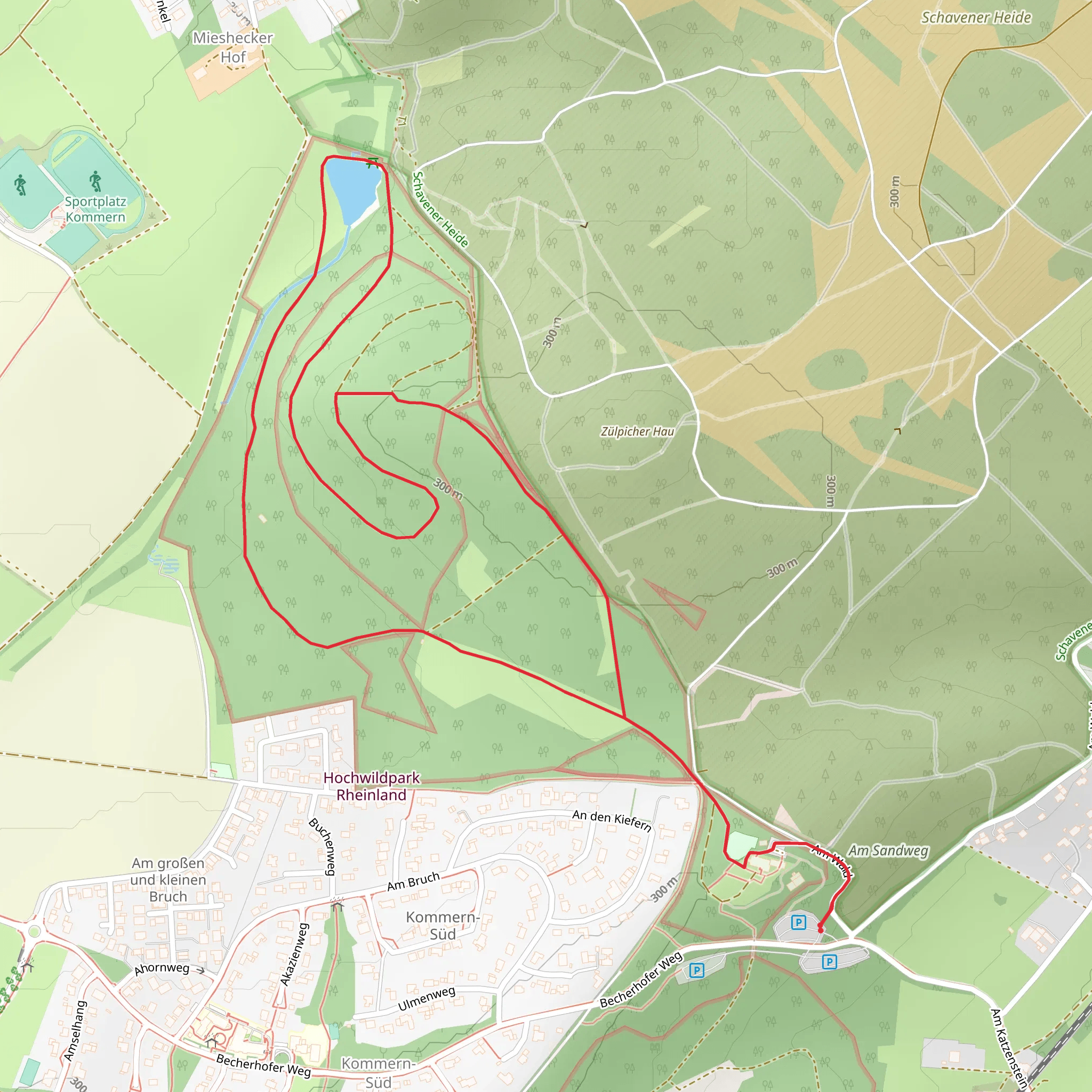 Hochwild Schutz Loop via Am Wald mobile static map