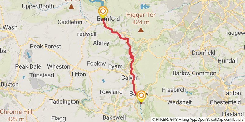Clough Walk stage 5 Map