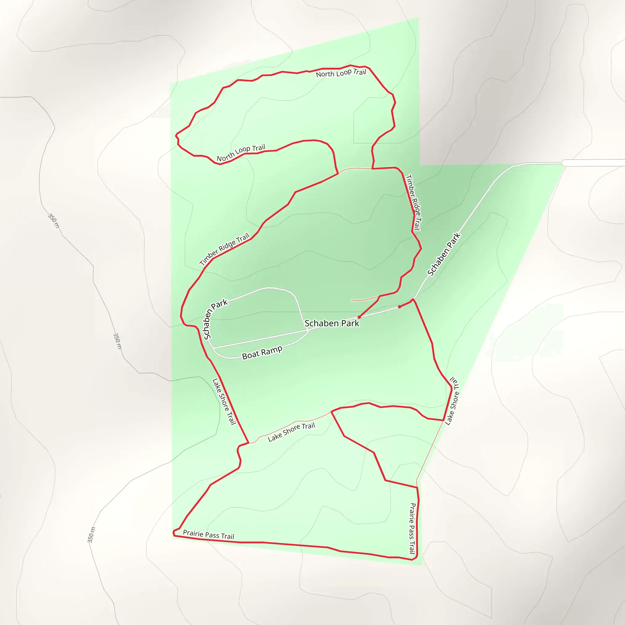 Schaben Park Loop mobile static map