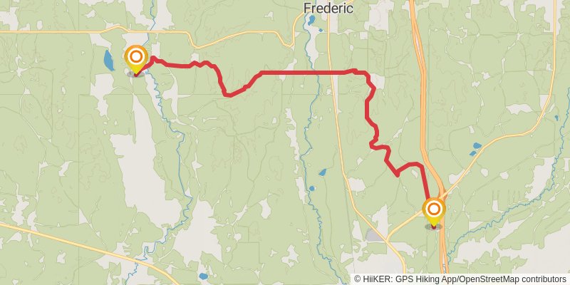 Shore To Shore Trail stage 8 Map