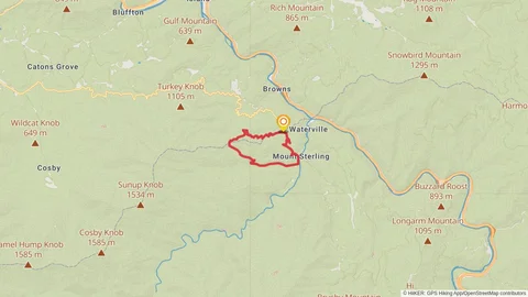 An image depicting the trail Appalachian Trail, Chestnut Branch Trail Loop via Davenport Gap and its surrounding area.